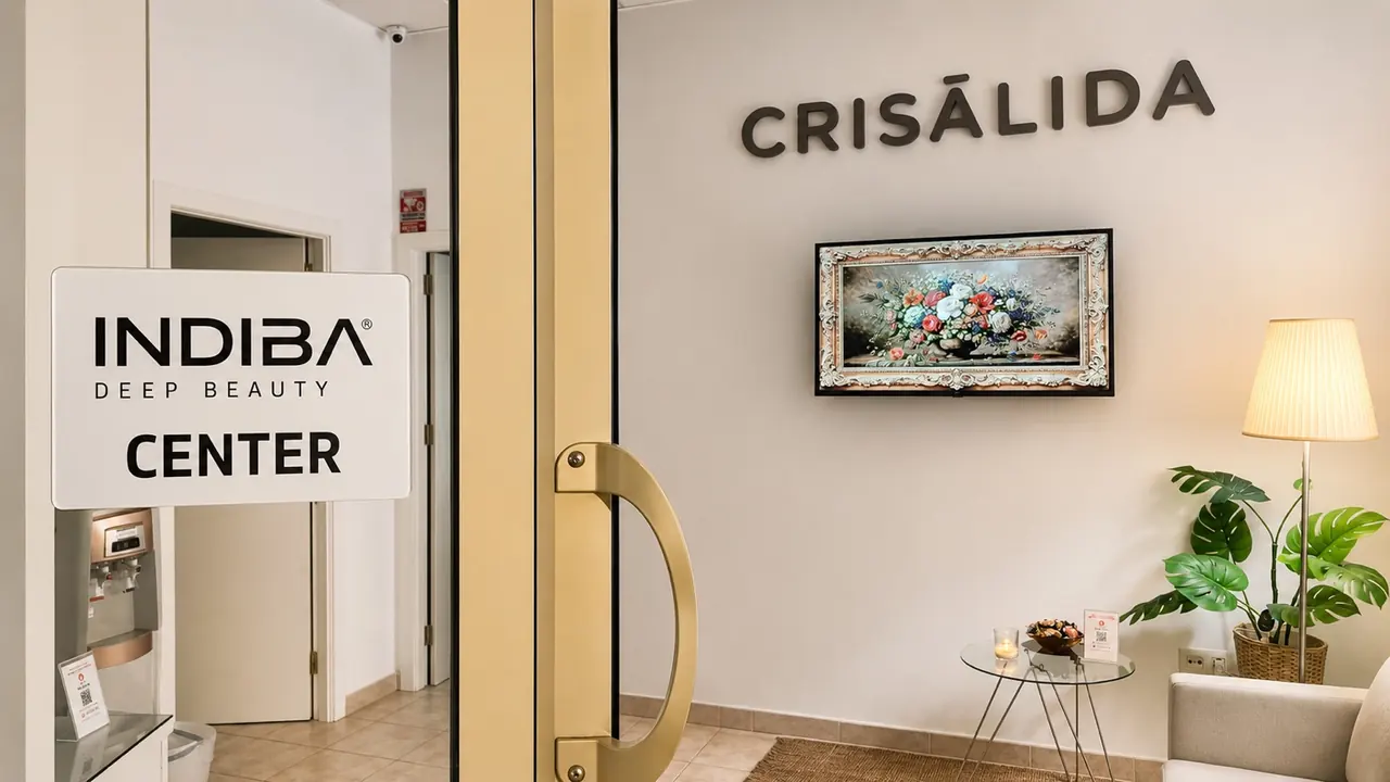 Entrada y recepción de Crisálida Estética Avanzada, centro oficial INDIBA Deep Beauty en Sevilla